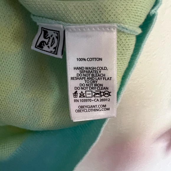 OBEY funky blue yellow sweater vest - Picture 4 of 4